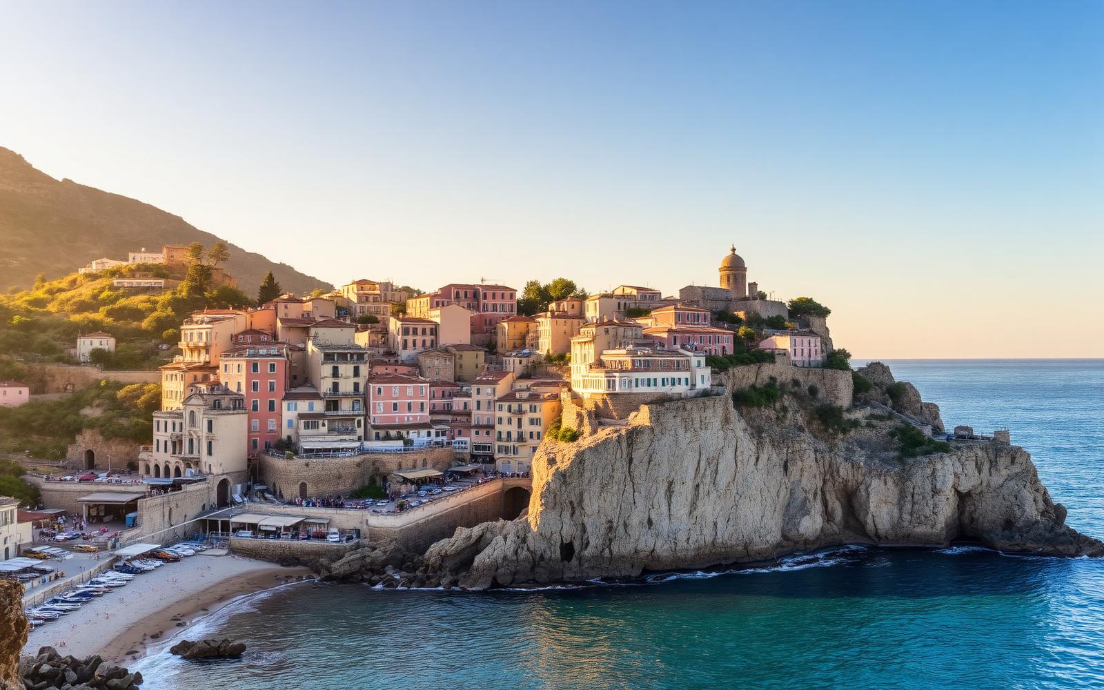 Pizzo Calabro affacciata sul mar Tirreno